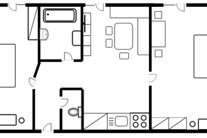 Appartement Nr. 5 - Raumplan